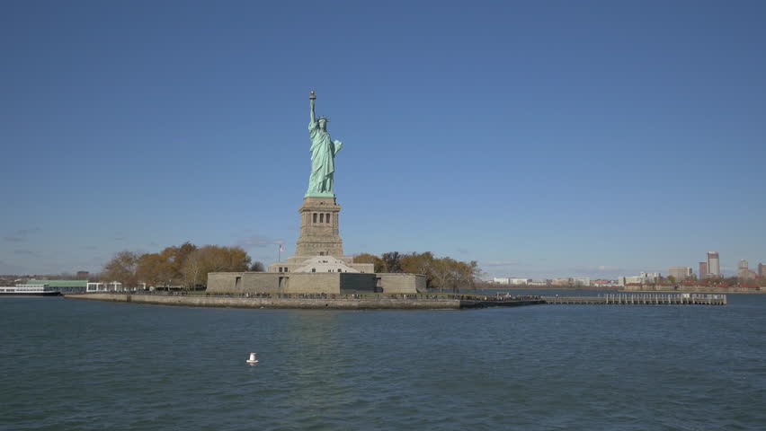 NEW YORK Circa 2002 Statue Of Liberty On Liberty Island In NYC In