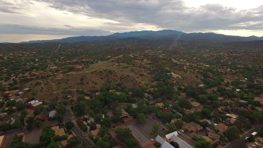 Aerial Video In Santa Fe, New Mexico. Stock Footage Video 11871599