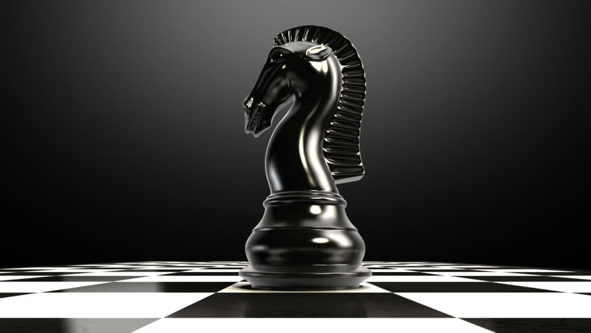 Put The Pawn On A Chessboard, And Chess Piece Fall Down Animation