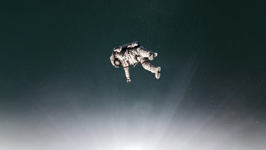CG Animation Of Astronaut Floating In Space Stock Footage Video 12878393 - Shutterstock
