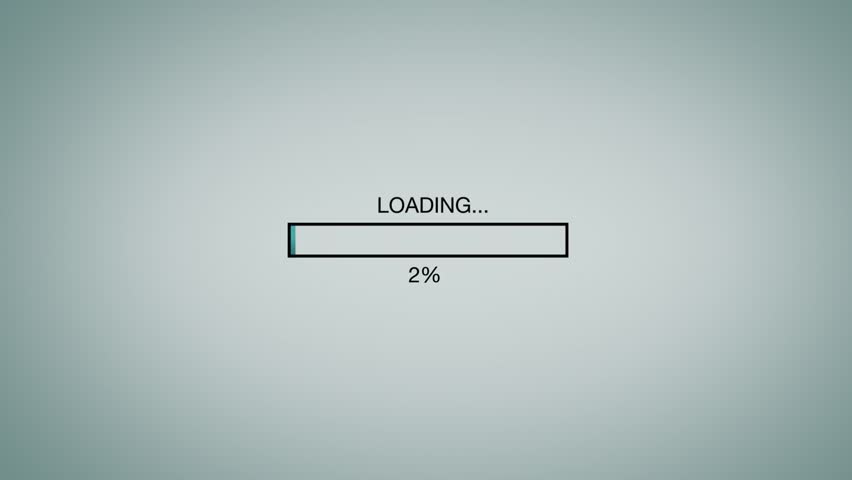 Loading Bar Animation Graphic For Computer Screen   Web Page 2 Stock 