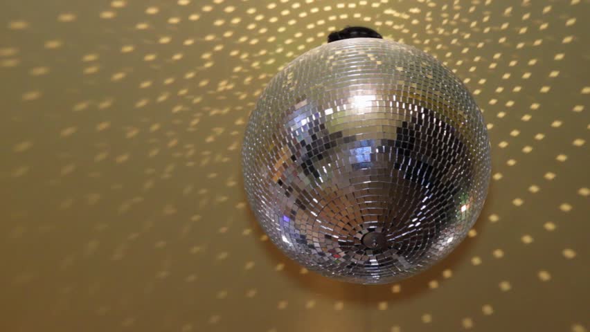 Reflection Of The Disco Ball On White Wall Stock Footage Video 4446068 ...