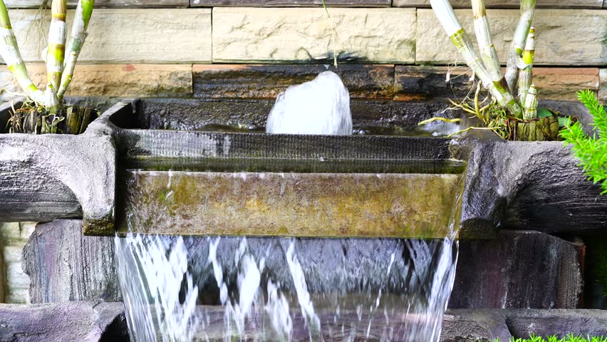 Backyard Fountain Stock Footage Video - Shutterstock