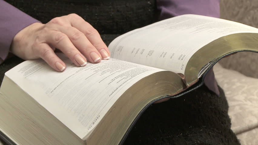 Woman Reading The Holy Bible Stock Footage Video 1991479 Shutterstock