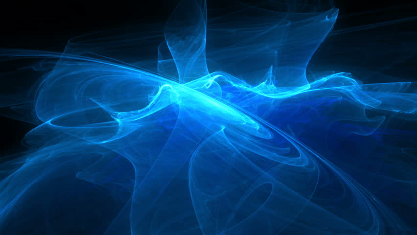 Flight Through Abstract Digital Blue Wires Wormhole Stock Footage Video 