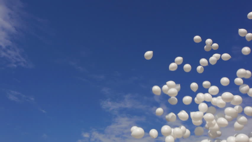 Balloons Fly Up Into The Sky Stock Footage Video 2282567 Shutterstock