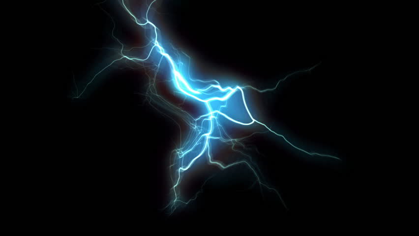Lightning Sparks Effect - Black Background Stock Footage Video 11532971