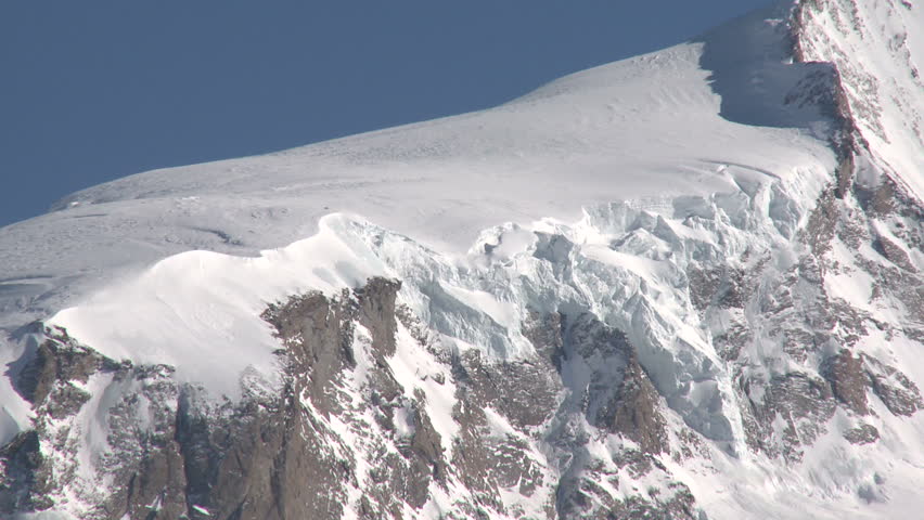 Alp+Peak Mountain Peak. Shot on a beautifully clear day high in the Swiss Alps ...