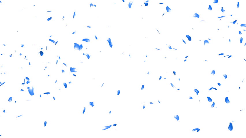 Blue Confetti - Alpha Channel Included Stock Footage Video 4959554