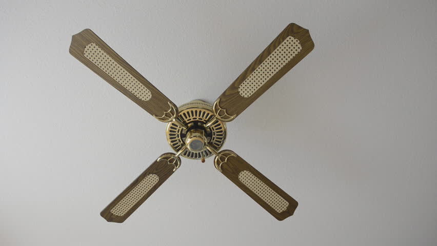 Ceiling Fan Stock Footage Video 1144894 Shutterstock Fan Of Ceiling Switching On An Electric The Hd Stock Footage Clip