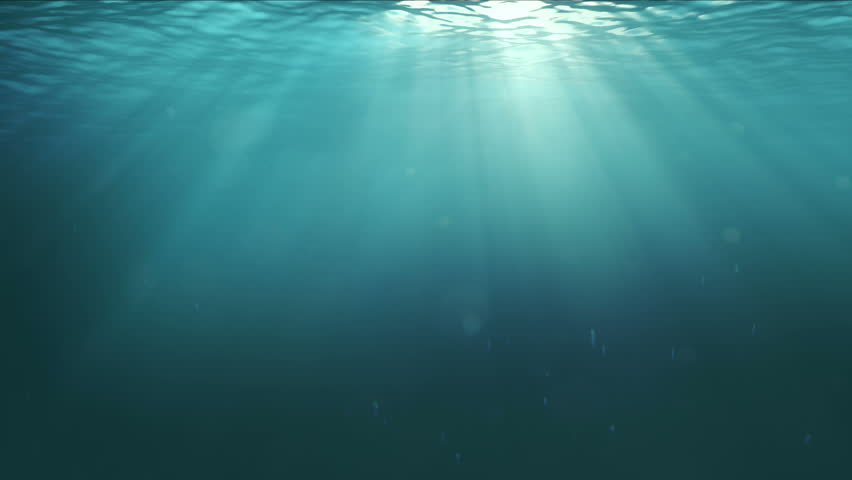 HD - Deep Water. Underwater Background (Loopable) Stock Footage Video