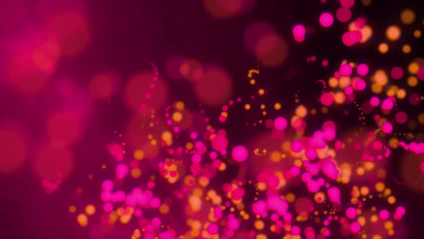 Hot Pink And Orange Twinkling Bokeh Background Stock Footage Video