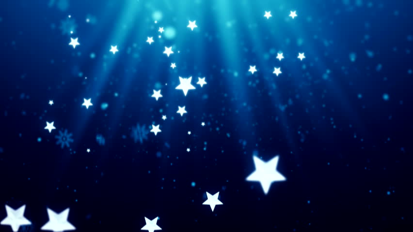 Retro Stars On Blue Night Sky Looping Abstract Animated Background Stock Footage Video 686740 ...