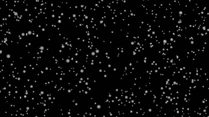 Snow Falling Over A Black Background. Seamlessly Loops. Stock Footage