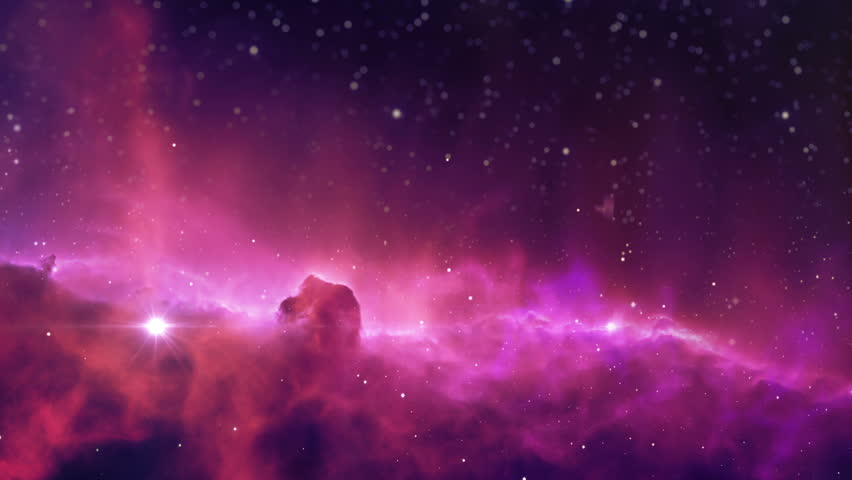 Flying Through Nebula Somewhere Deep In Space Stock Footage Video 