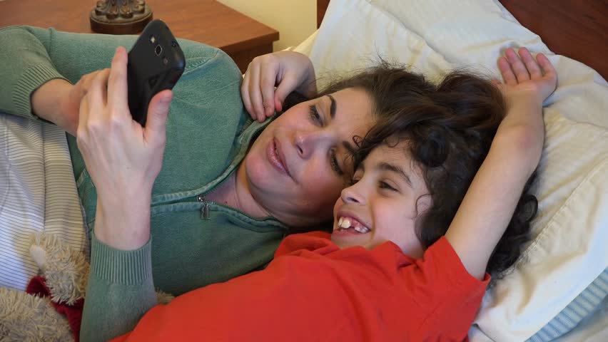 Mom and son share a bed Mom and son share a bed
