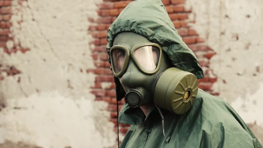 A Man In A Gas Mask Stock Footage Video 4923614 - Shutterstock