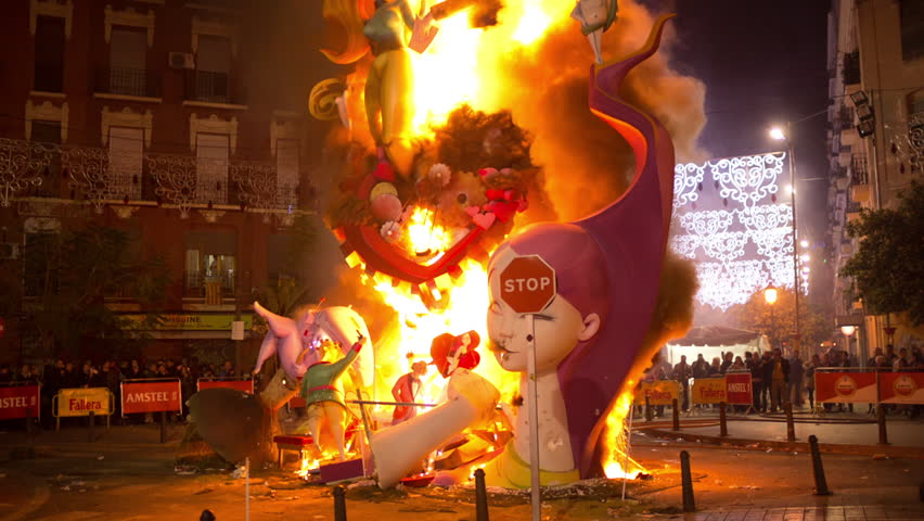 VALENCIA - MARCH 04: The Final Night Of Las Fallas In Valencia Where ...