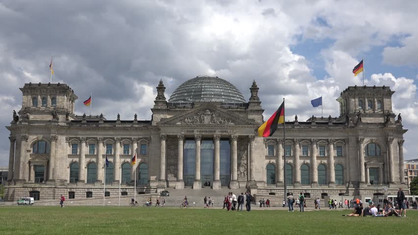 Berlin- Germany, July 3, 2014, Ultra Hd 4k Tourist People Relax On 