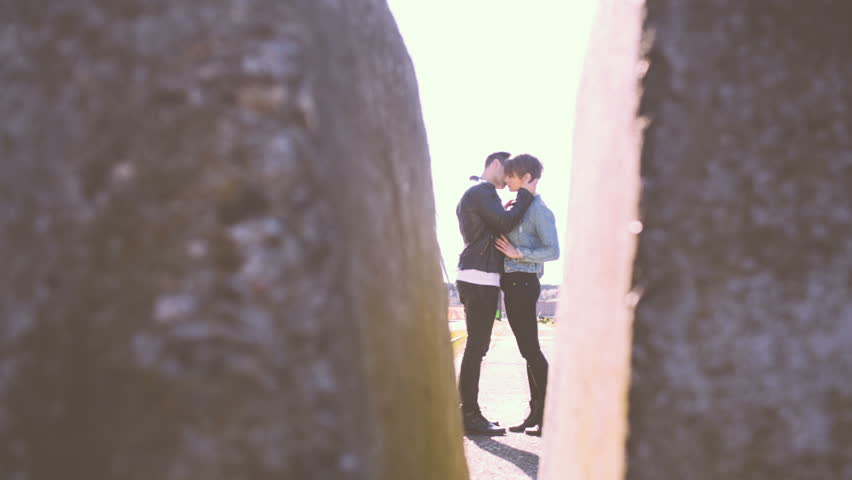 Hidden Camera Recording Couple Sharing Moment Together Stock Footage