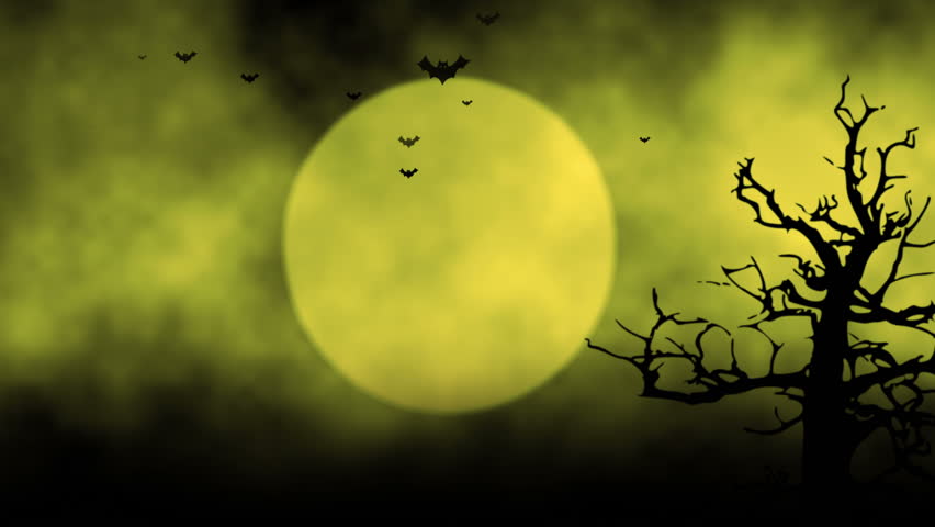 Animated Stylish Background Useful For Halloween,spooky, Scary, Haunted