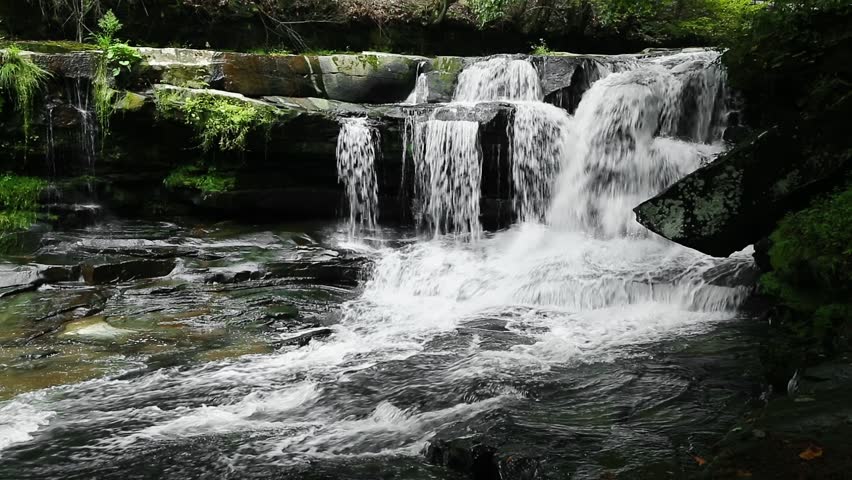 Seamless Loop Features Dunloup Falls, A Beautiful ...