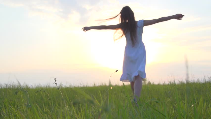 Girl Stretches In Nature. Stock Footage Video 2580119 - Shutterstock