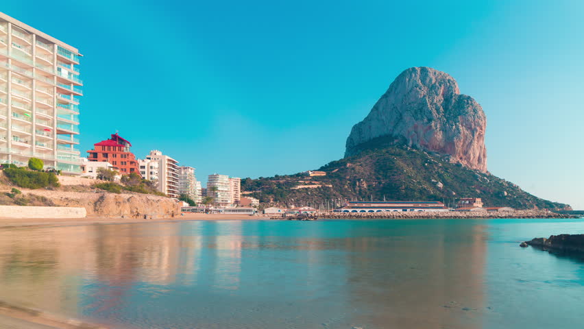 Beach In Calpe, Spain Stock Footage Video 2766170 - Shutterstock