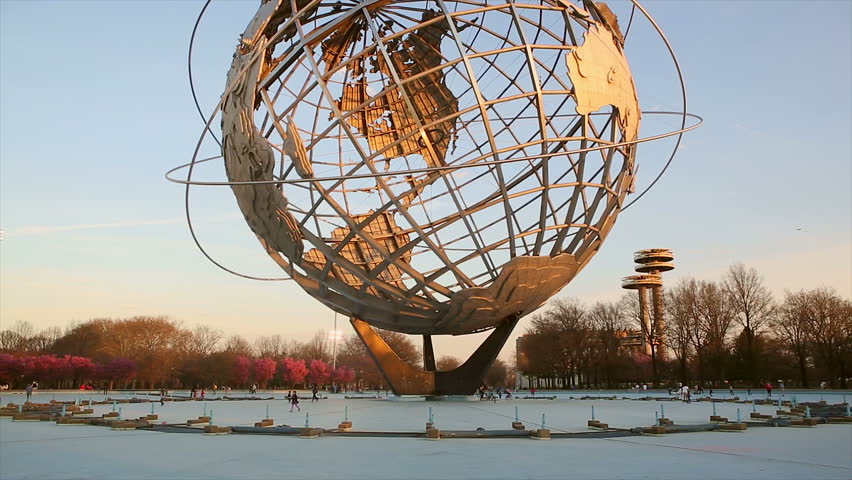 NEW YORK - CIRCA APRIL 2013: Earth Globe Sphere At The Worlds Fair Site ...