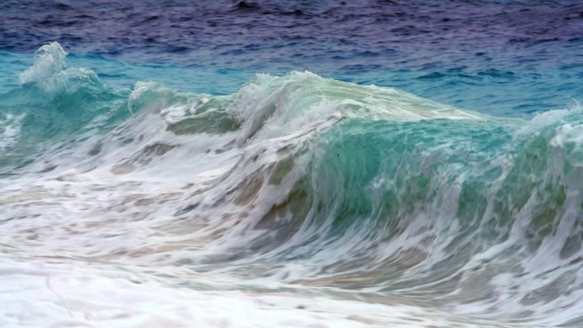 Waves Hitting The Sandy Beach Stock Footage Video 520486 - Shutterstock