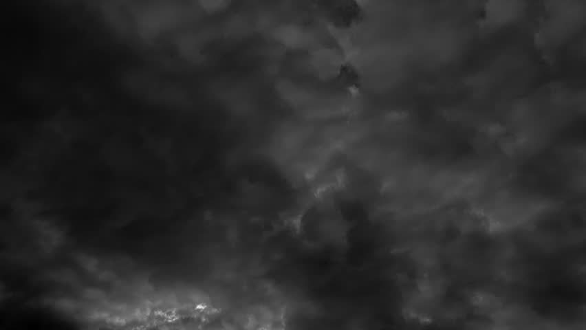 The Cloudy Dark Sky And Thunder Animation Stock Footage Video 1864747 ...