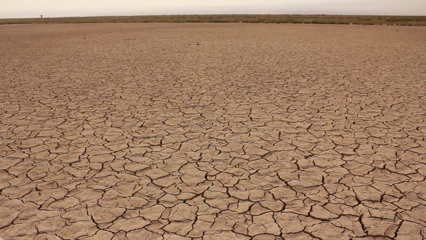 Dry Lake Bed With Natural Texture Of Cracked Clay In Perspective Floor ...