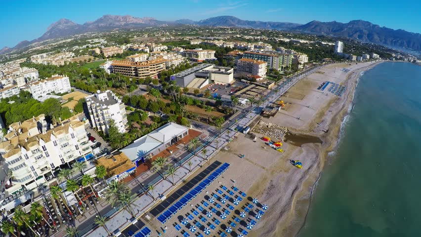 Altea Playa Del Albir Of White Stones In Alicante Mediterranean Spain ...