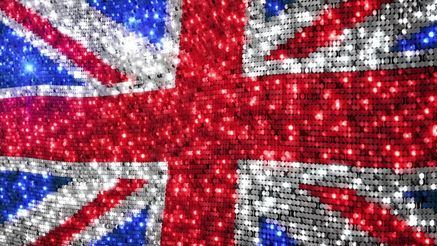 British Flag - Seamless Looping With Reflectors And Sparkles Stock ...