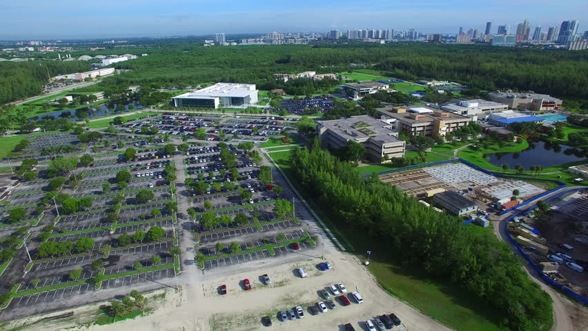 MIAMI - OCTOBER 1: Aerial Video Of Florida International University ...