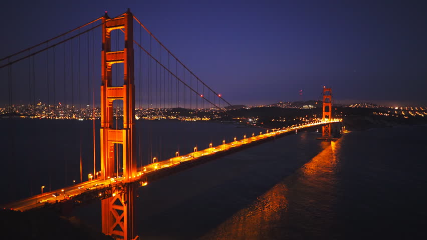 Time Lapse - Golden Gate Bridge At Night - 4K, Ultra HD, UHD Resolution ...