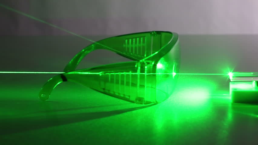 Laser Light Bouncing Off Of Mirrors In Science Experiment 4k Stock ...