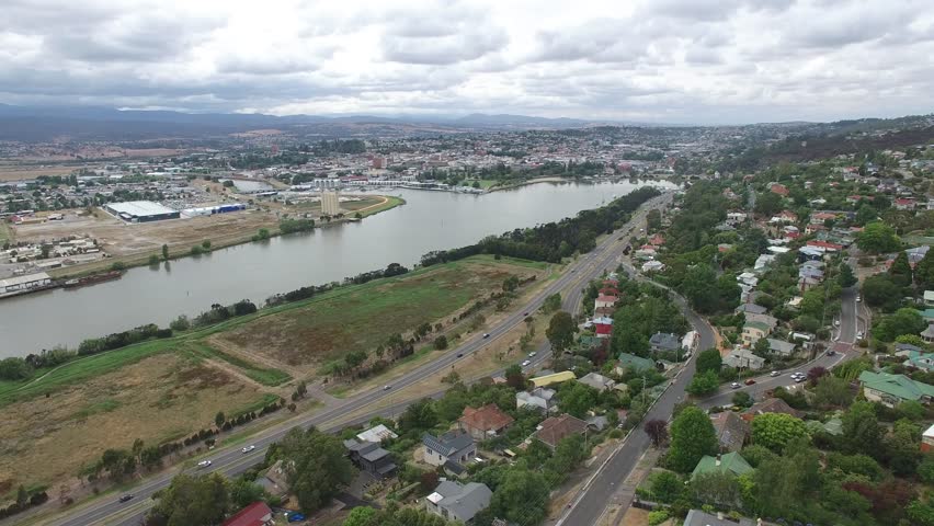 Hobart Capital Tasmania Island, Australia Stock Footage Video 1554589 ...