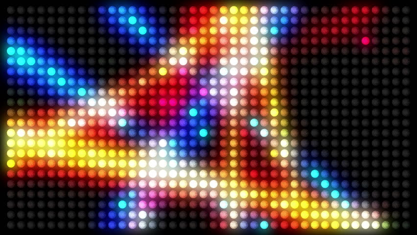 Disco LED Lights Seamless Motion Graphics Visual For Music Videos ...