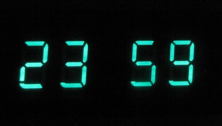 Accelerated Digital Clock (from 8am To 8 Pm) Stock Footage Video 420202 ...