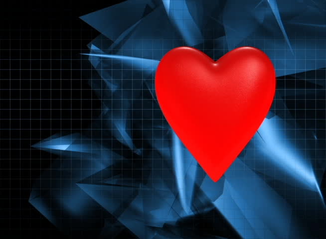 Fiery Red Heart - Digital Animation Stock Footage Video 116194 ...