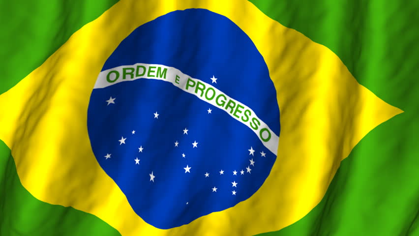 Flag Of Brazil, Waving In Slow Motion Stock Footage Video 4886867 ...