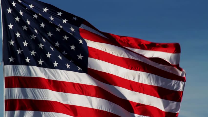 Beautiful HD American Flag Closeup Of Jumbo Flag Waving In The Gentle ...