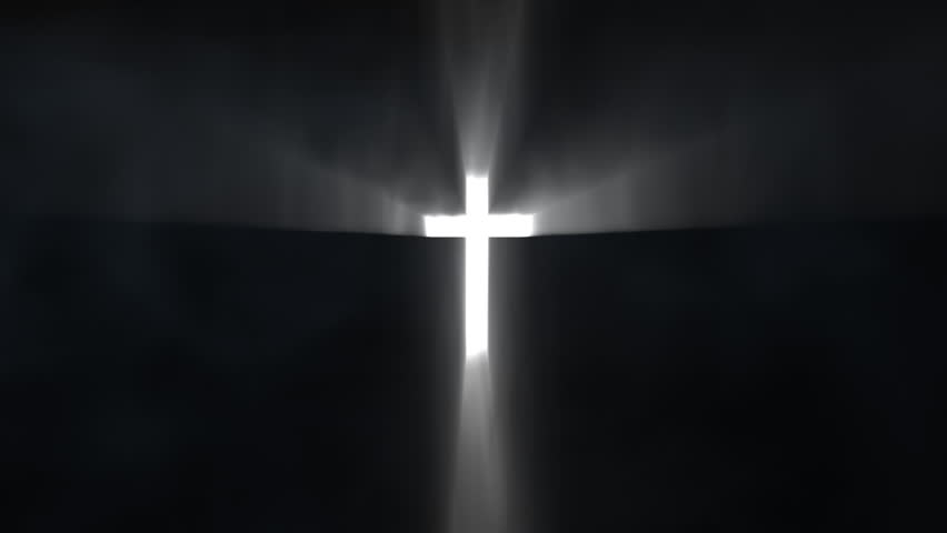 Light Cross Of Christ, Ray Beams Background Stock Footage Video 8946985 ...