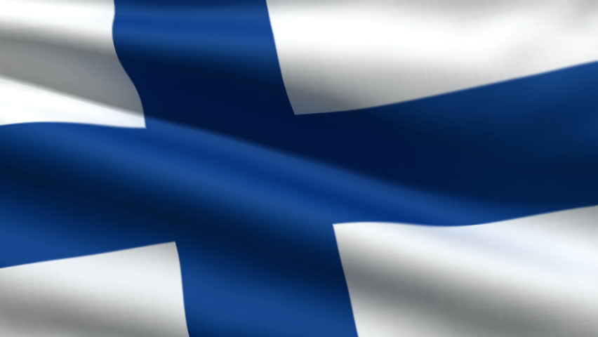 Finnish Flag, 3d Animation. Perfect Seamless Loop Stock Footage Video ...