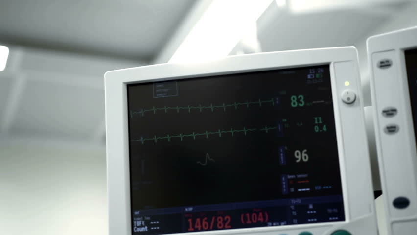 Monitor In ER Room Of Hospital Stock Footage Video 3382535 - Shutterstock