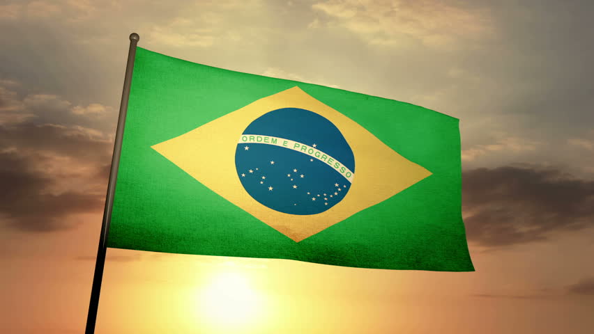 Brazil Flag Stock Footage Video - Shutterstock