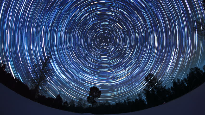 Beautiful Timelapse Animation Of Twinkling Stars And Planets Moving ...