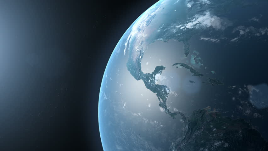 Planet Earth Rotating In Space Stock Footage Video 3520469 - Shutterstock