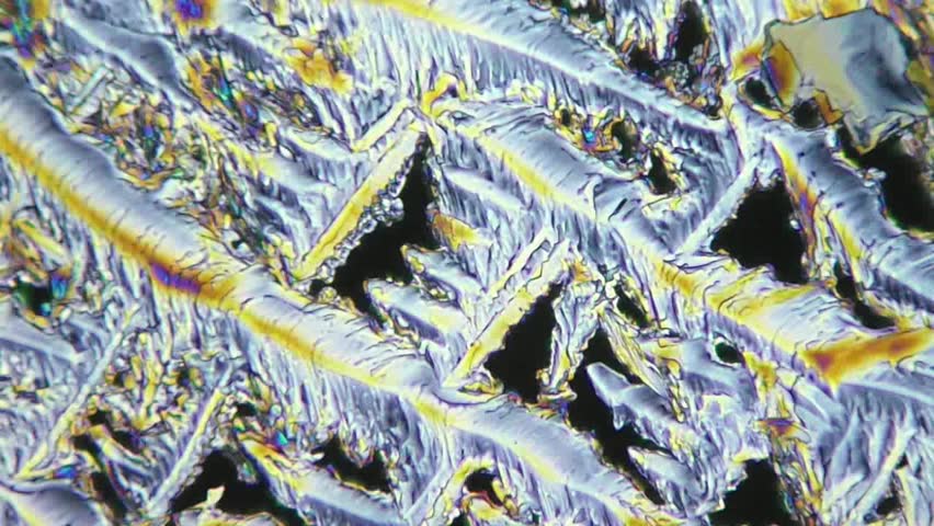 Crystals Of Vitamins (C+A+B) Under Microscope, Effect Of Polarization ...